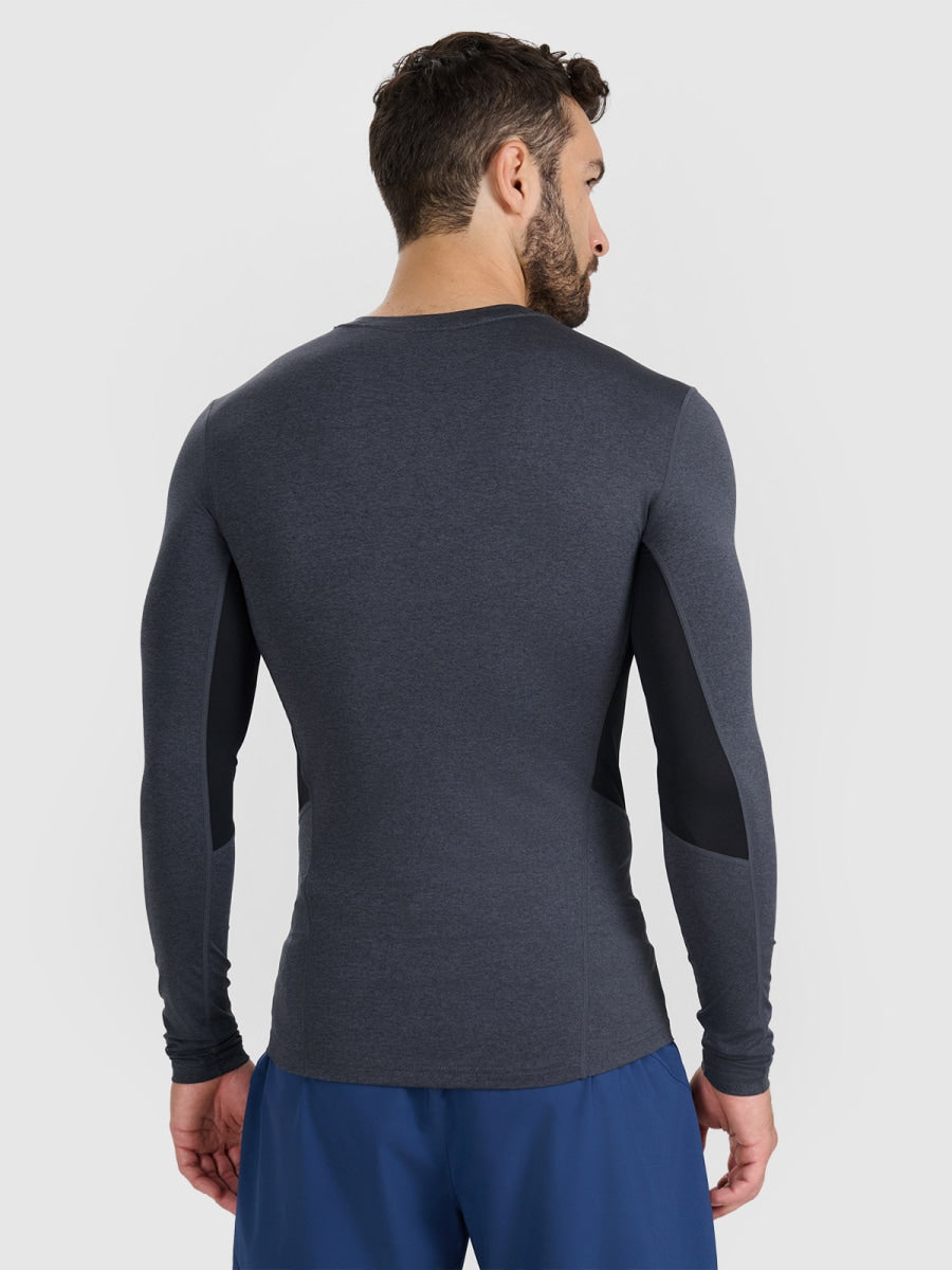 sporta krekls longsleeve fnk anthracite melange 4f wmm00tflom507 22m 2