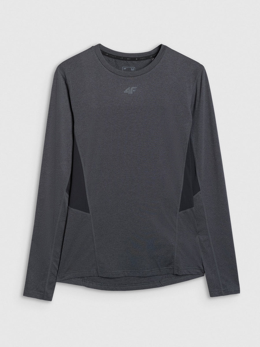 sporta krekls longsleeve fnk anthracite melange 4f wmm00tflom507 22m 3