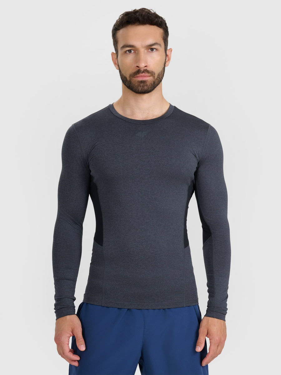 sporta krekls longsleeve fnk anthracite melange 4f wmm00tflom507 22m