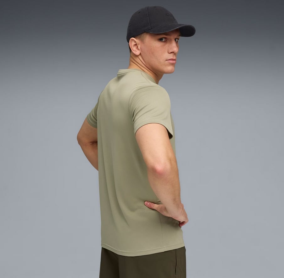 sporta krekls m tad essential poly texture tee lux arm pu 527155 82