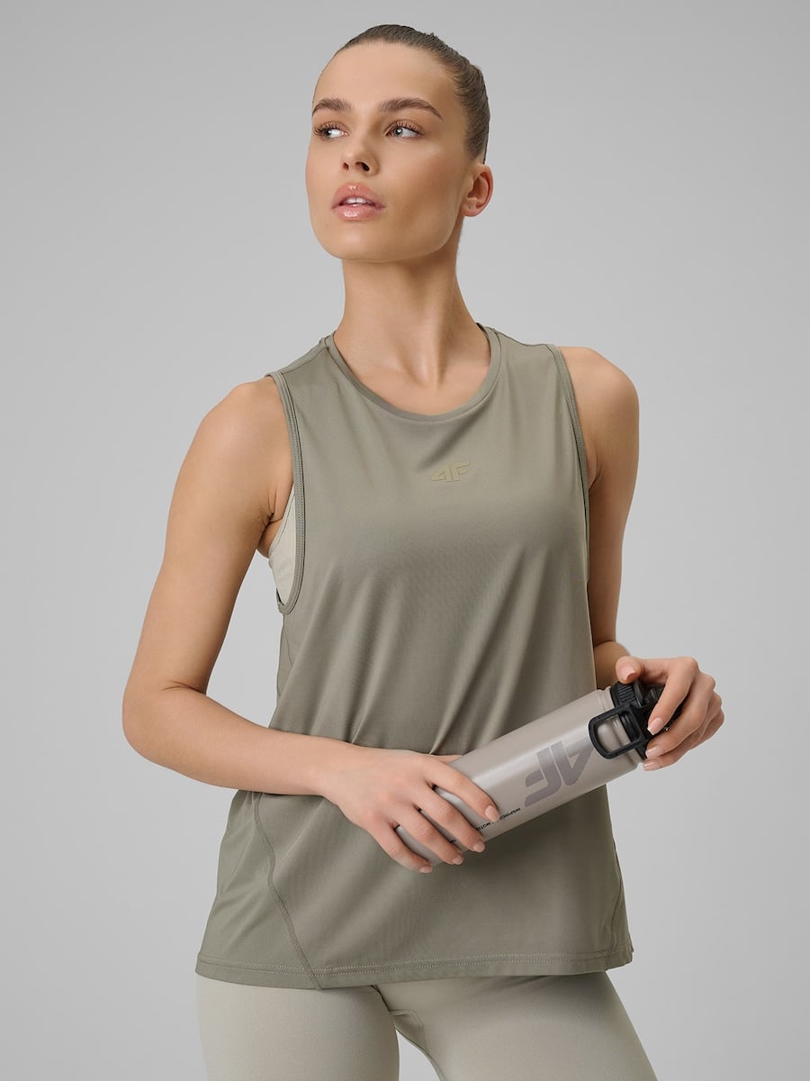 sporta krekls sleeveless fnk green 4f wss26tfslf0767 41s