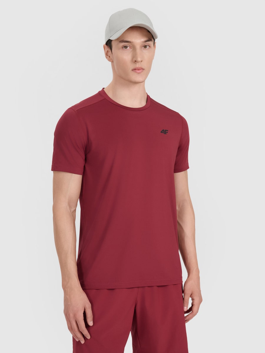 sporta krekls tshirt fnk dark red 4f waw25tftsm1521 61s