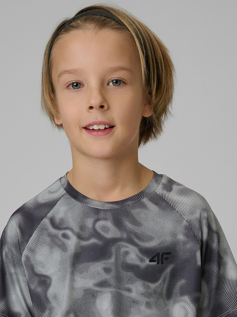 sporta krekls tshirt fnk grey allover 4f jwss26tftsm1971 25a 2
