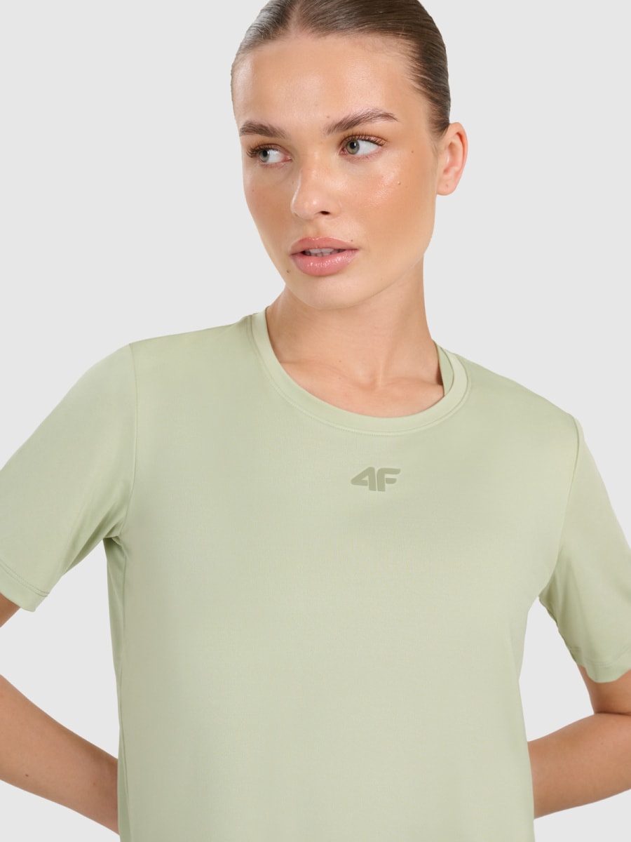 sporta krekls tshirt fnk light green 4f waw25tftsf1517 42s 1