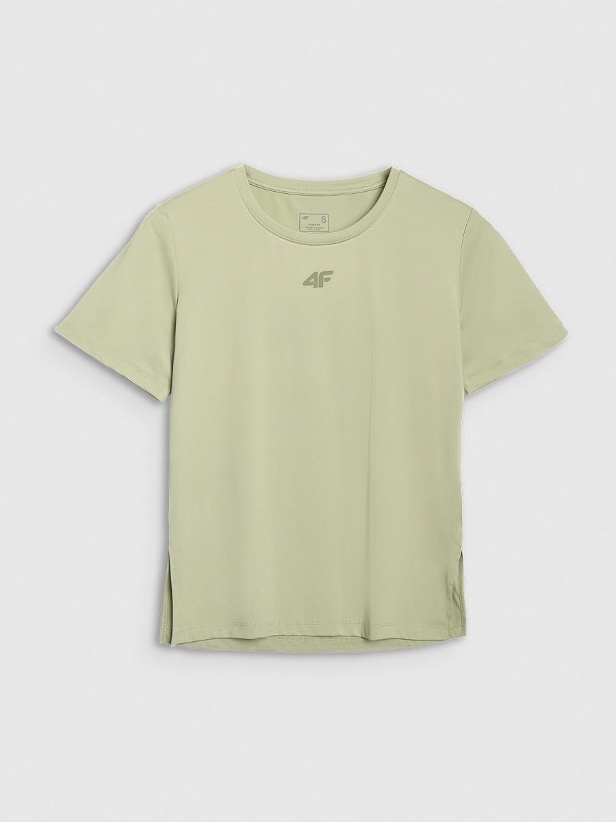 sporta krekls tshirt fnk light green 4f waw25tftsf1517 42s 3