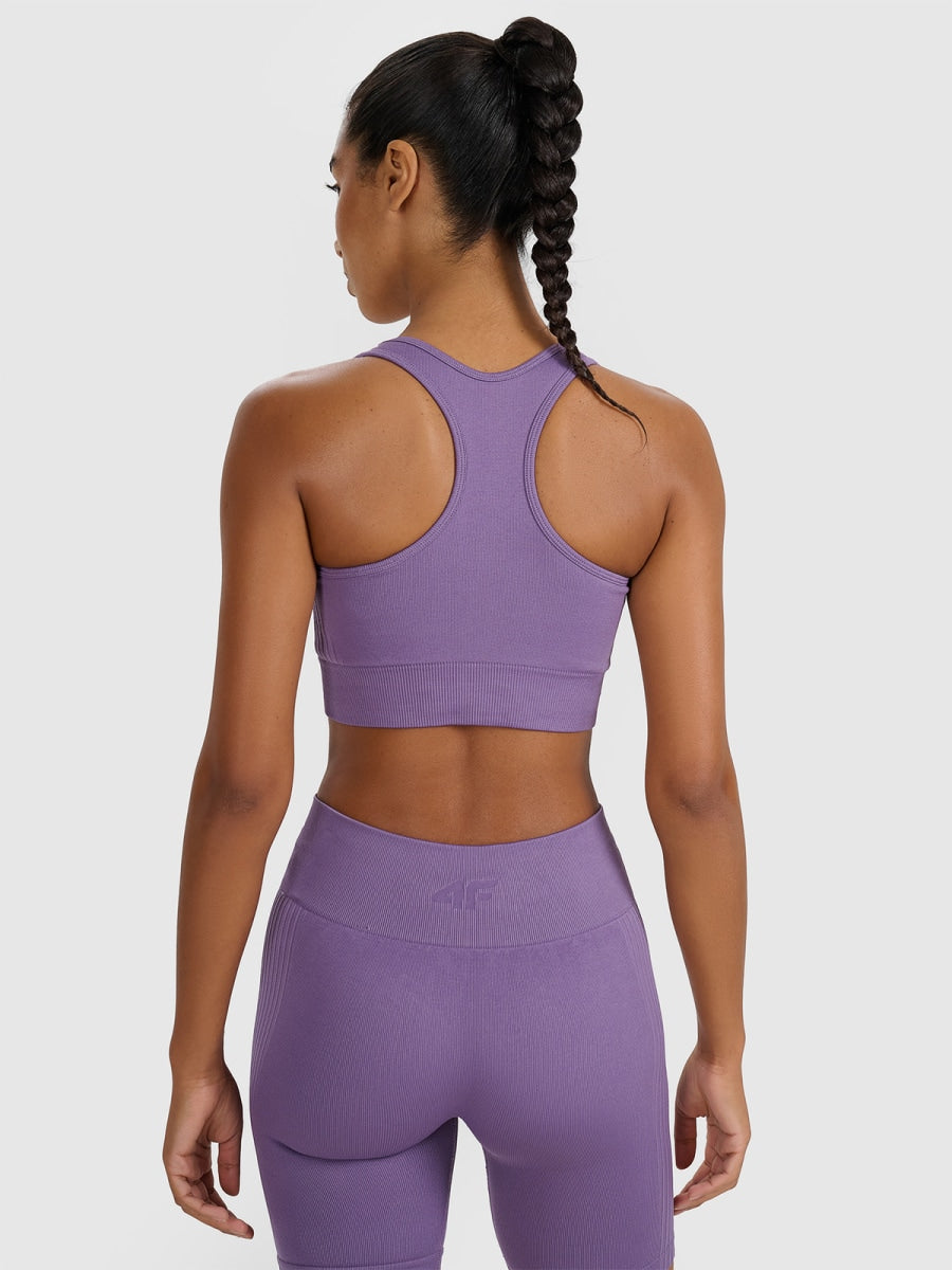 sporta krūšturis sport bra dark pink 4f waw25usbaf176 53s 2
