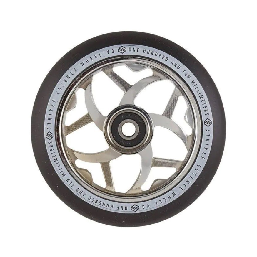 stricker essence v3 black pro scooter wheel chrome str 100722
