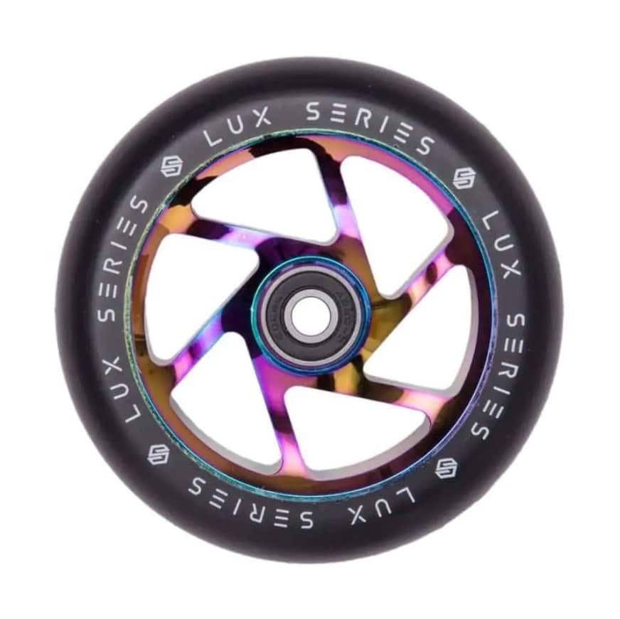stricker lux pro scooter wheel 110mm rainbow str 103420