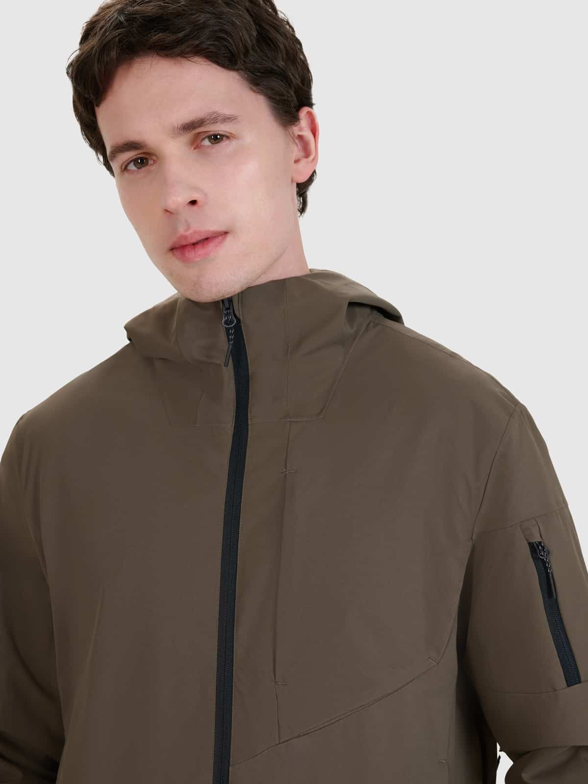 4F TECHNICAL JACKET, BROWN/705