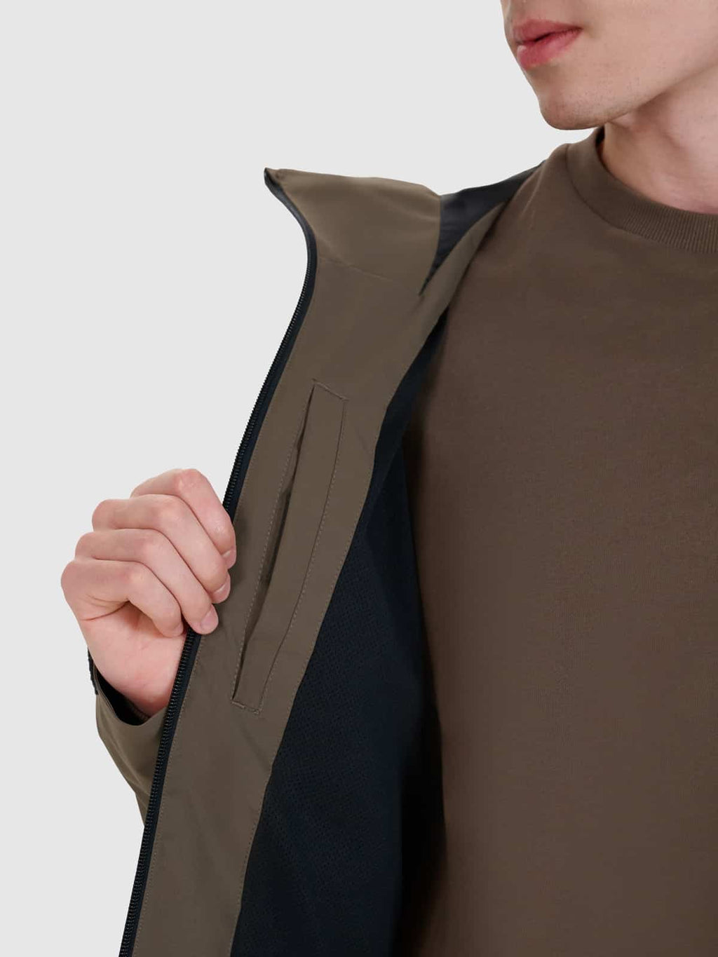 4F TECHNICAL JACKET, BROWN/705