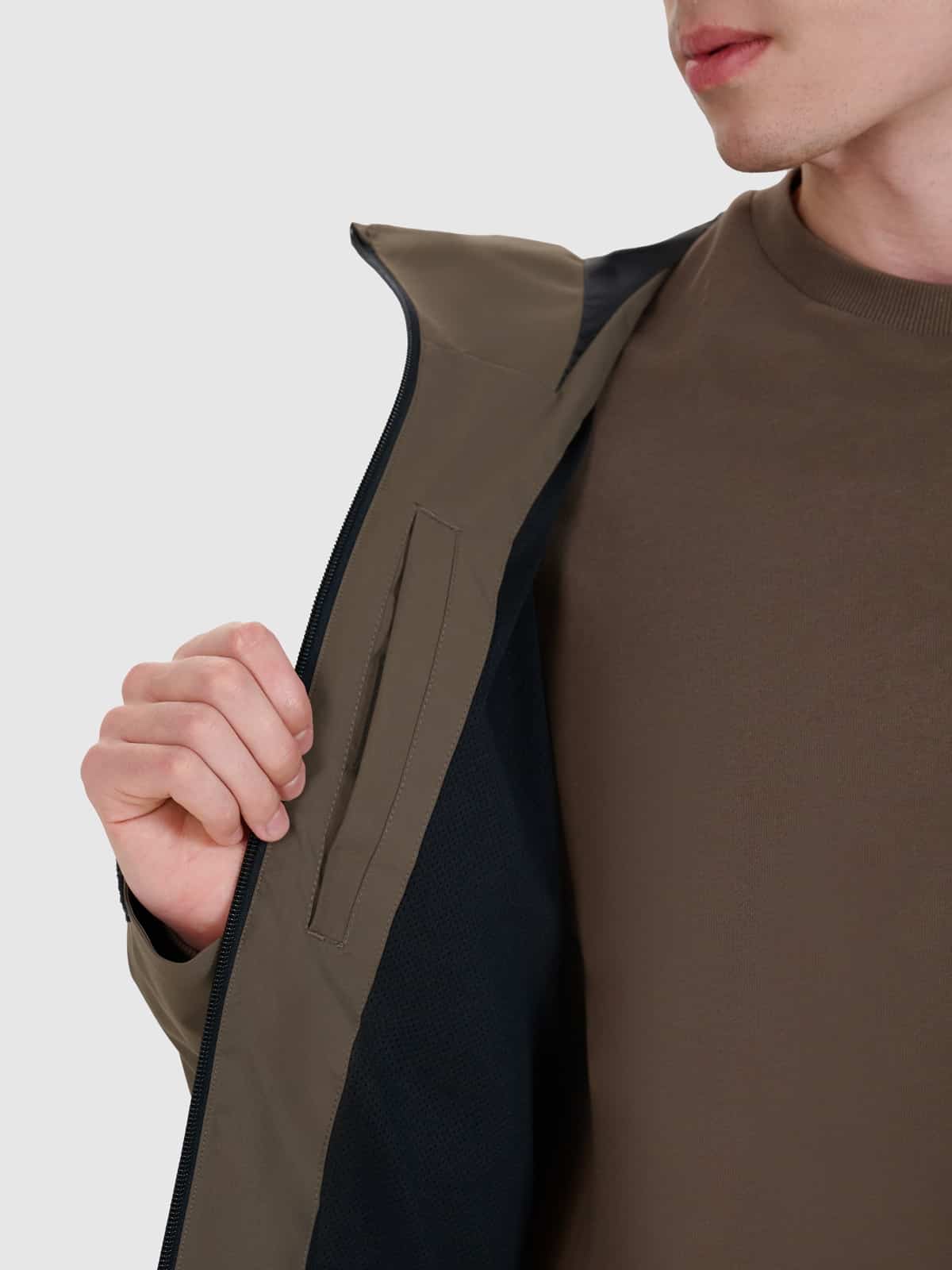 4F TECHNICAL JACKET, BROWN/705