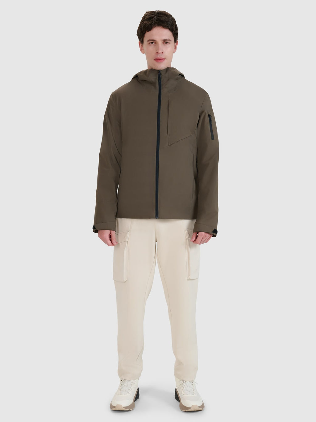 4F TECHNICAL JACKET, BROWN/705