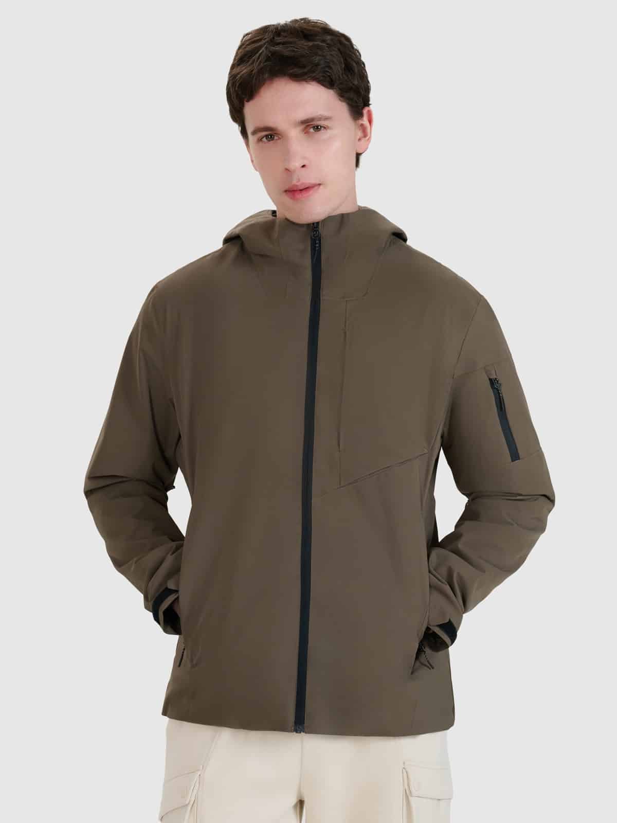 4F TECHNICAL JACKET, BROWN/705