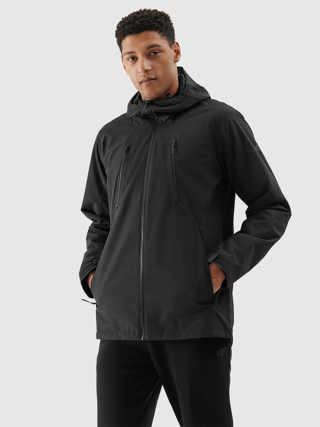 4F TECHNICAL JACKET, DEEP BLACK/435