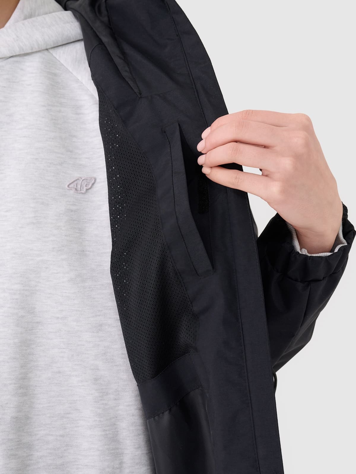 4F TECHNICAL JACKET, DEEP BLACK/718