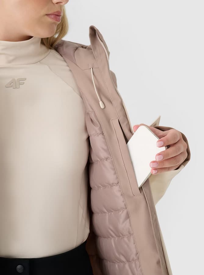 4F TECHNICAL JACKET, LIGHT BROWN