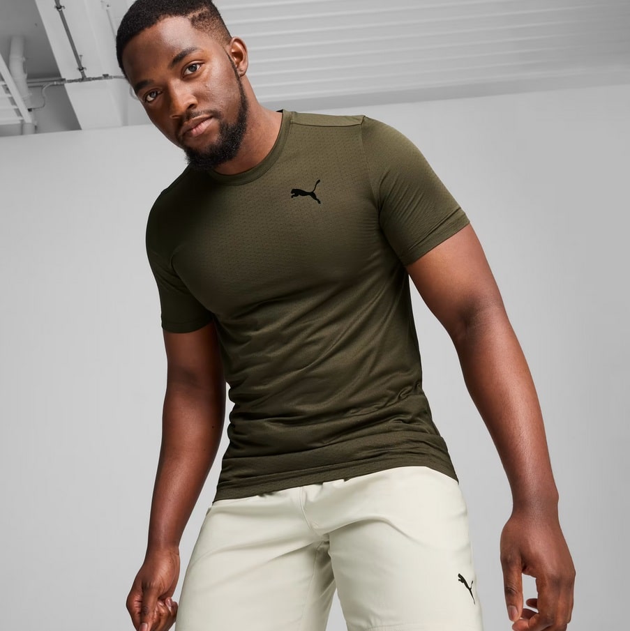 Puma TRAIN FAV BLASTER TEE Dark Olive