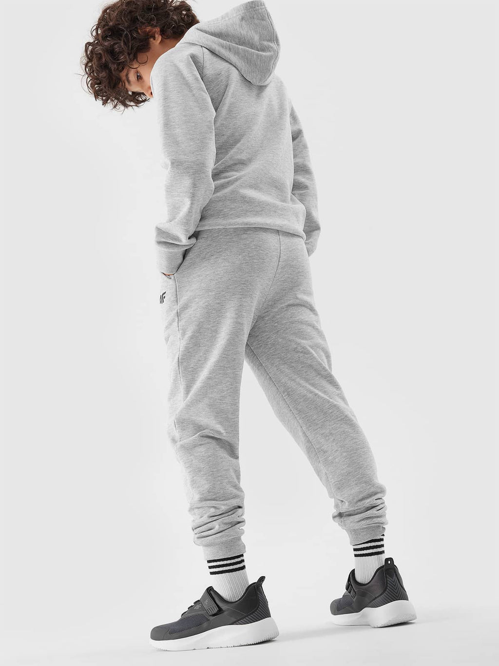 4F TROUSERS, COLD LIGHT GREY MELANGE