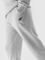 4F TROUSERS, COLD LIGHT GREY MELANGE