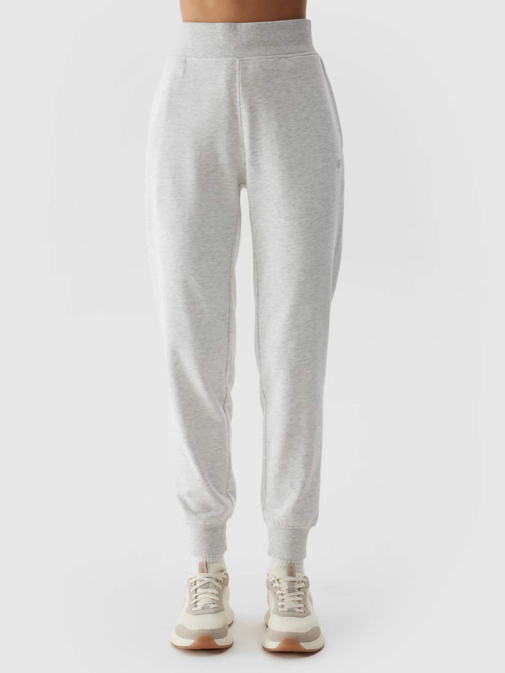 4F TROUSERS, COLD LIGHT GREY MELANGE