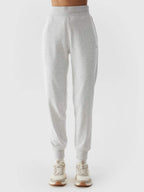 4F TROUSERS, COLD LIGHT GREY MELANGE