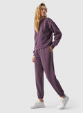 4F TROUSERS, DARK VIOLET