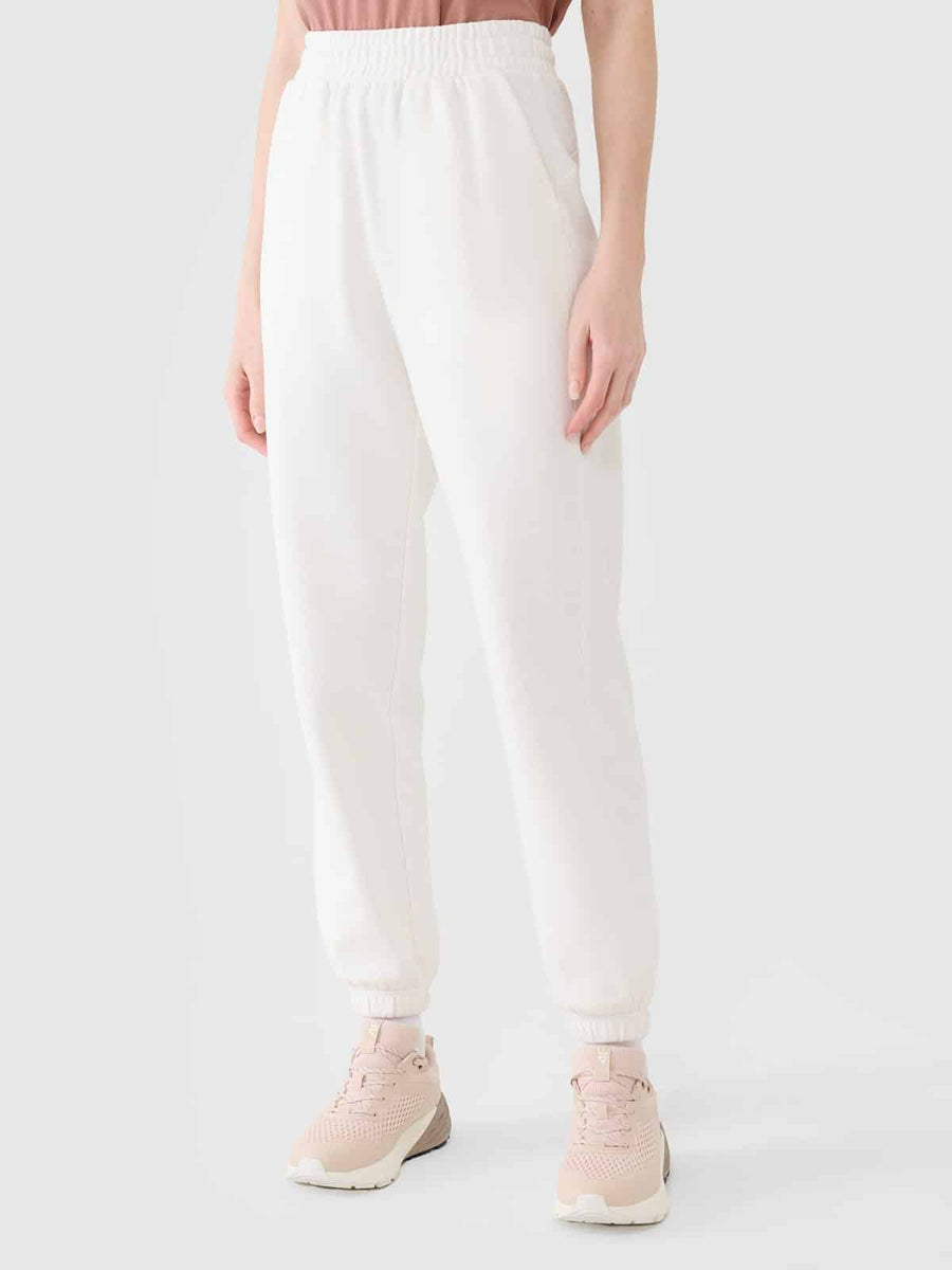 4F TROUSERS, OFF WHITE/1013