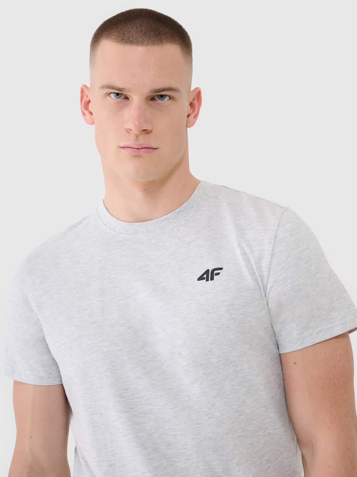 4F TSHIRT, COLD LIGHT GREY MELANGE/2256