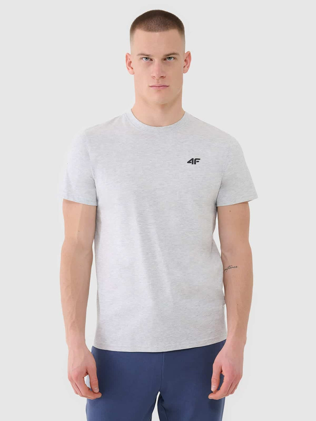 4F TSHIRT, COLD LIGHT GREY MELANGE/2256