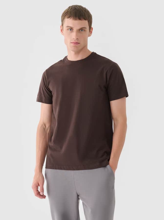 4F TSHIRT, DARK BROWN