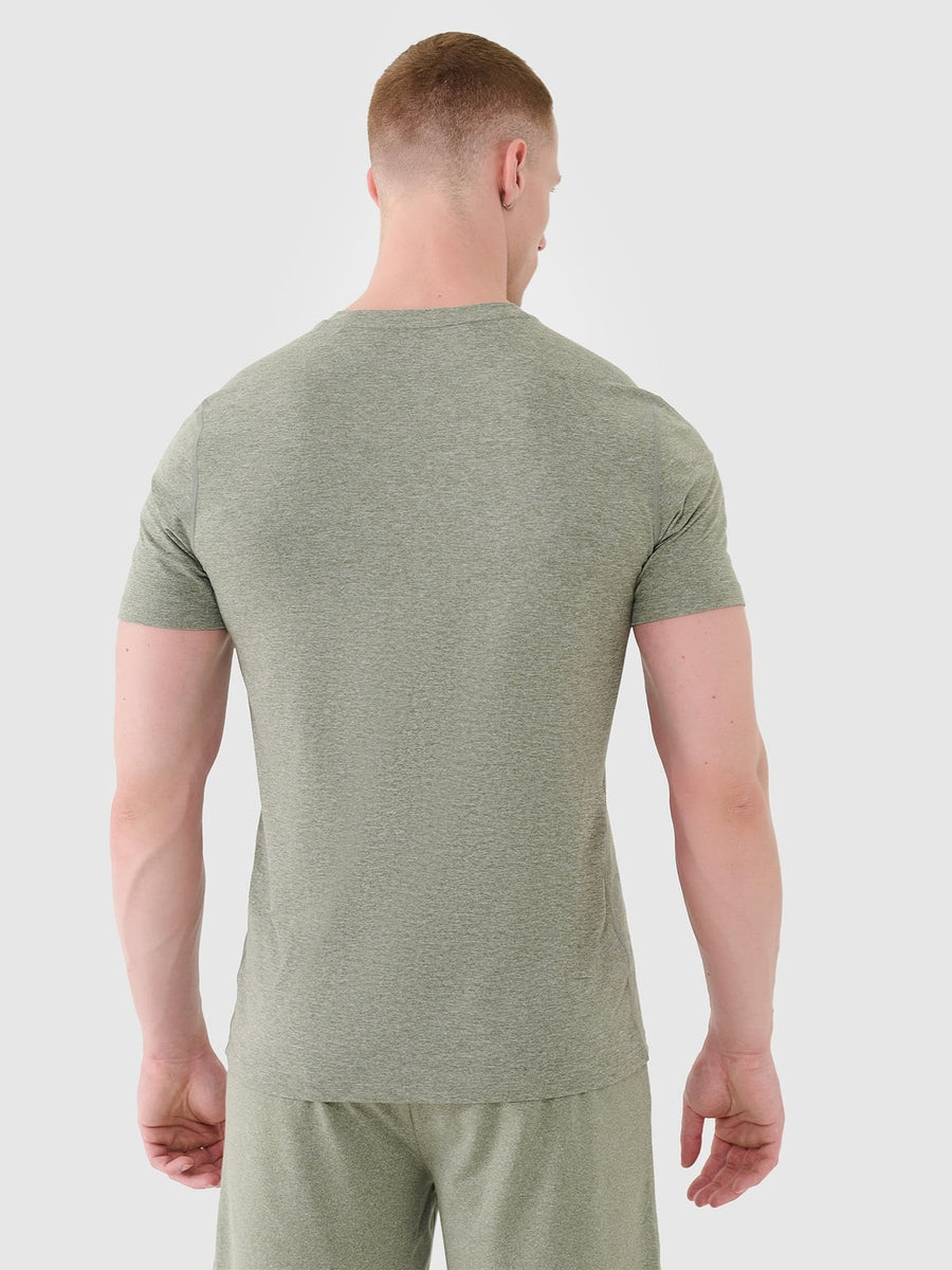 4F TSHIRT FNK, OLIVE MELANGE/1344