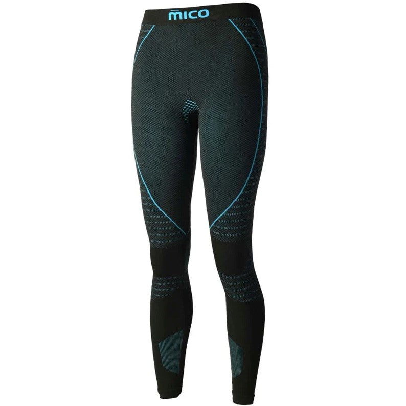 mico long tight pants extra dry skintech, nero/turc