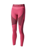 mico woman long tight pants warm control skintech pink