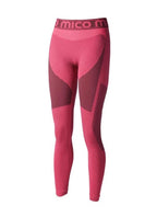 mico woman long tight pants warm control skintech pink