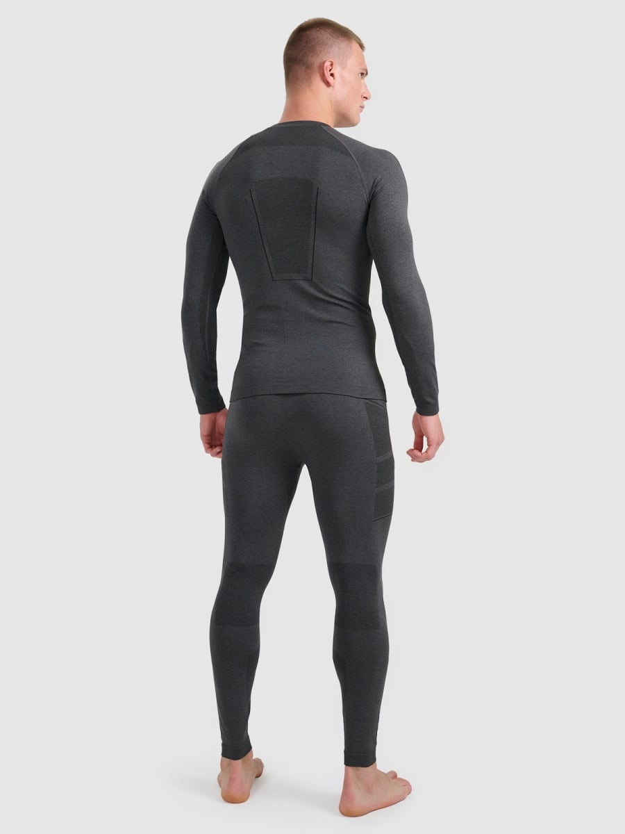 4F SEAMLESS UNDERWEAR, BLACK MELANGE/238