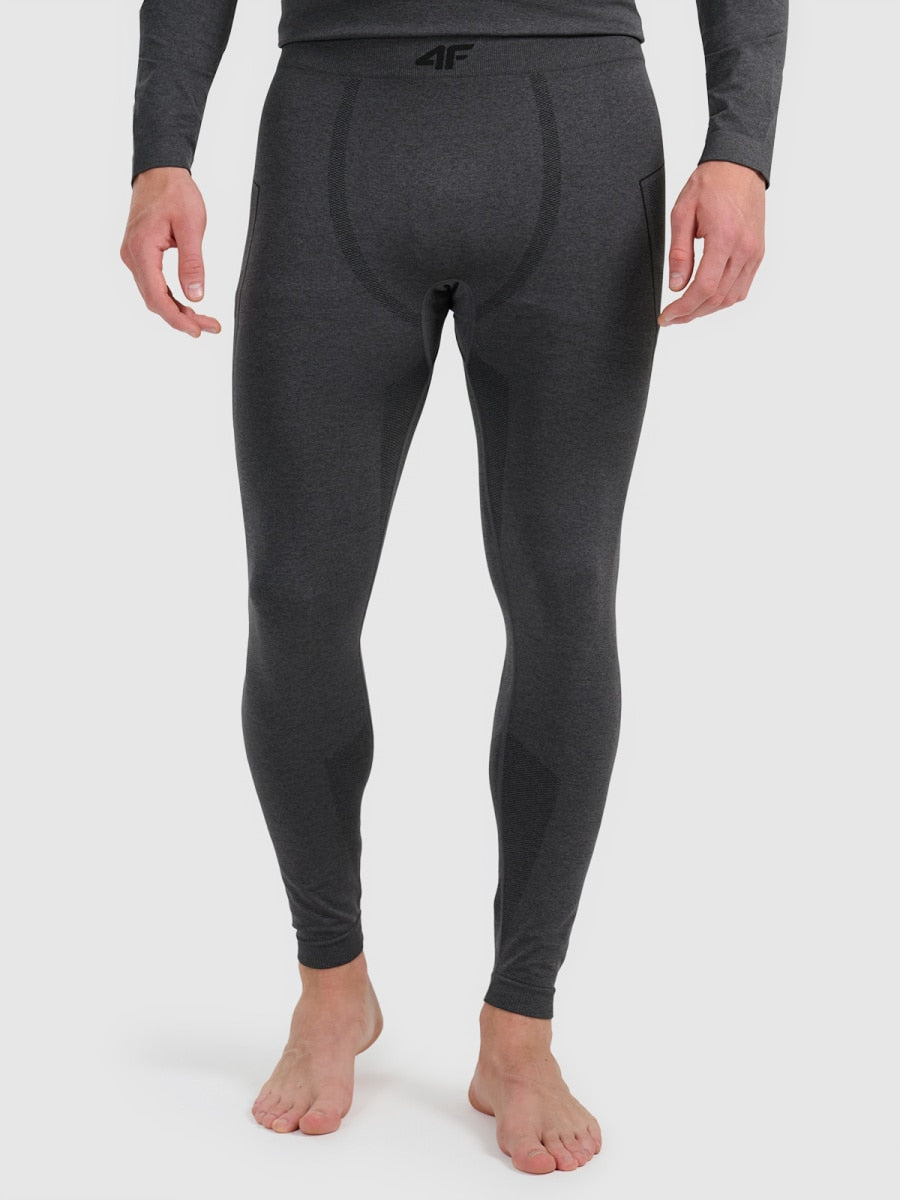 termoveļas bikses seamless underwear black melange 4f waw25useam238 21m
