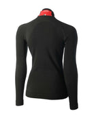 mico long sleeves round neck shirt primaloft, nero