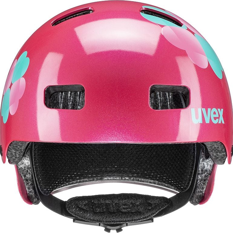 uvex kid 3 pink flower 55-58 cm