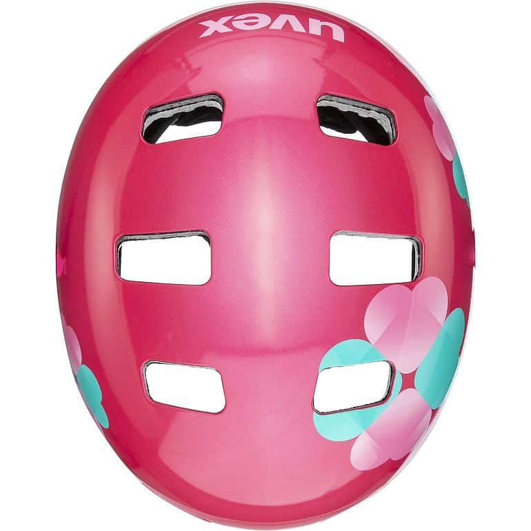 uvex kid 3 pink flower 55-58 cm