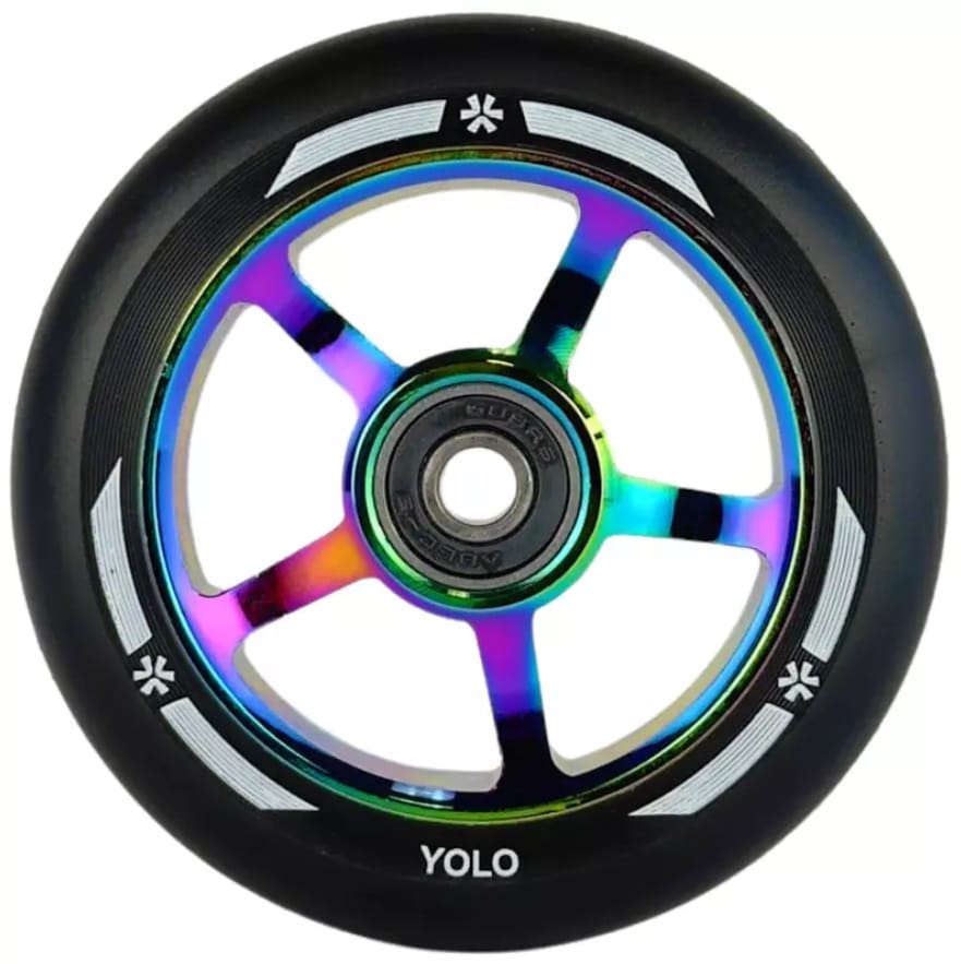union yolo pro scooter wheeel 100 mm black neochro un 105165