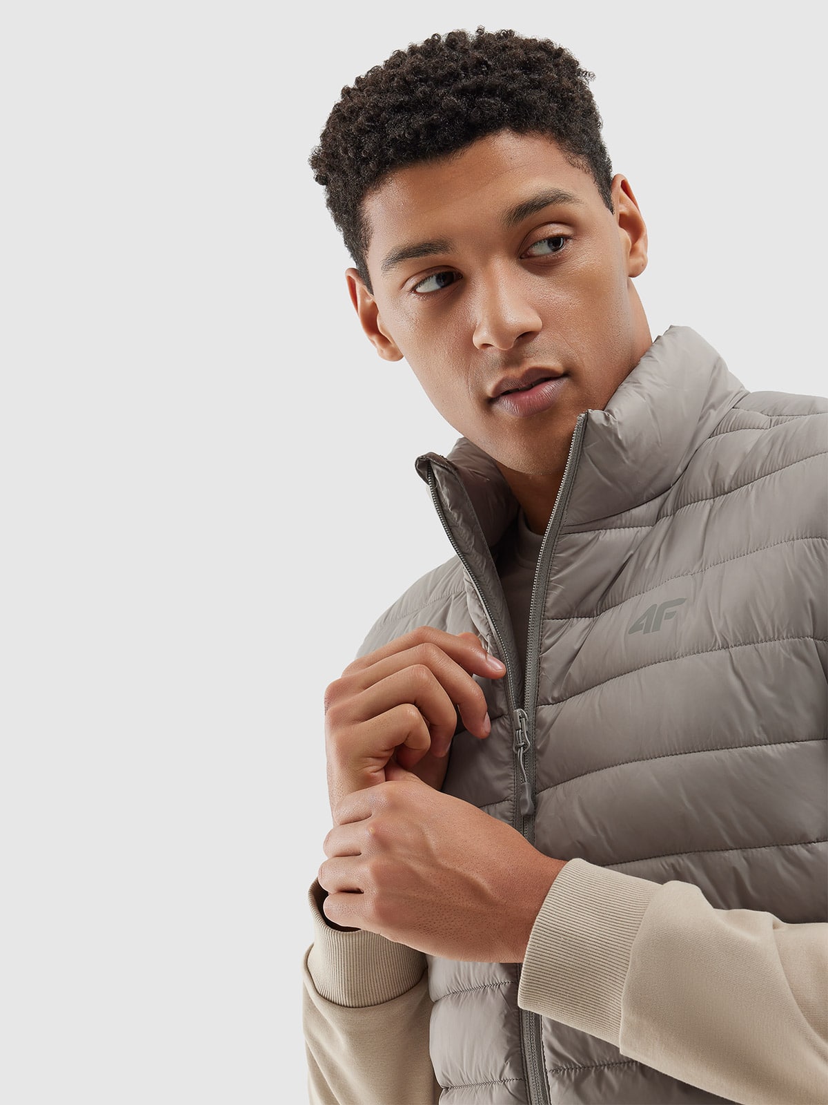 4F VEST JACKET, BEIGE/098
