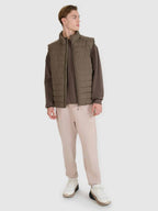 4F VEST JACKET, DARK BROWN/191