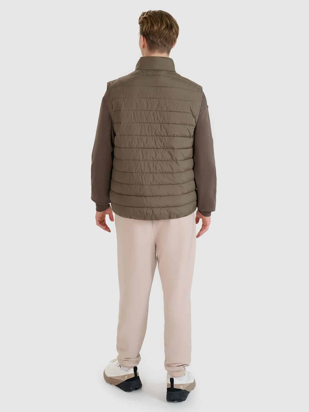 4F VEST JACKET, DARK BROWN/191