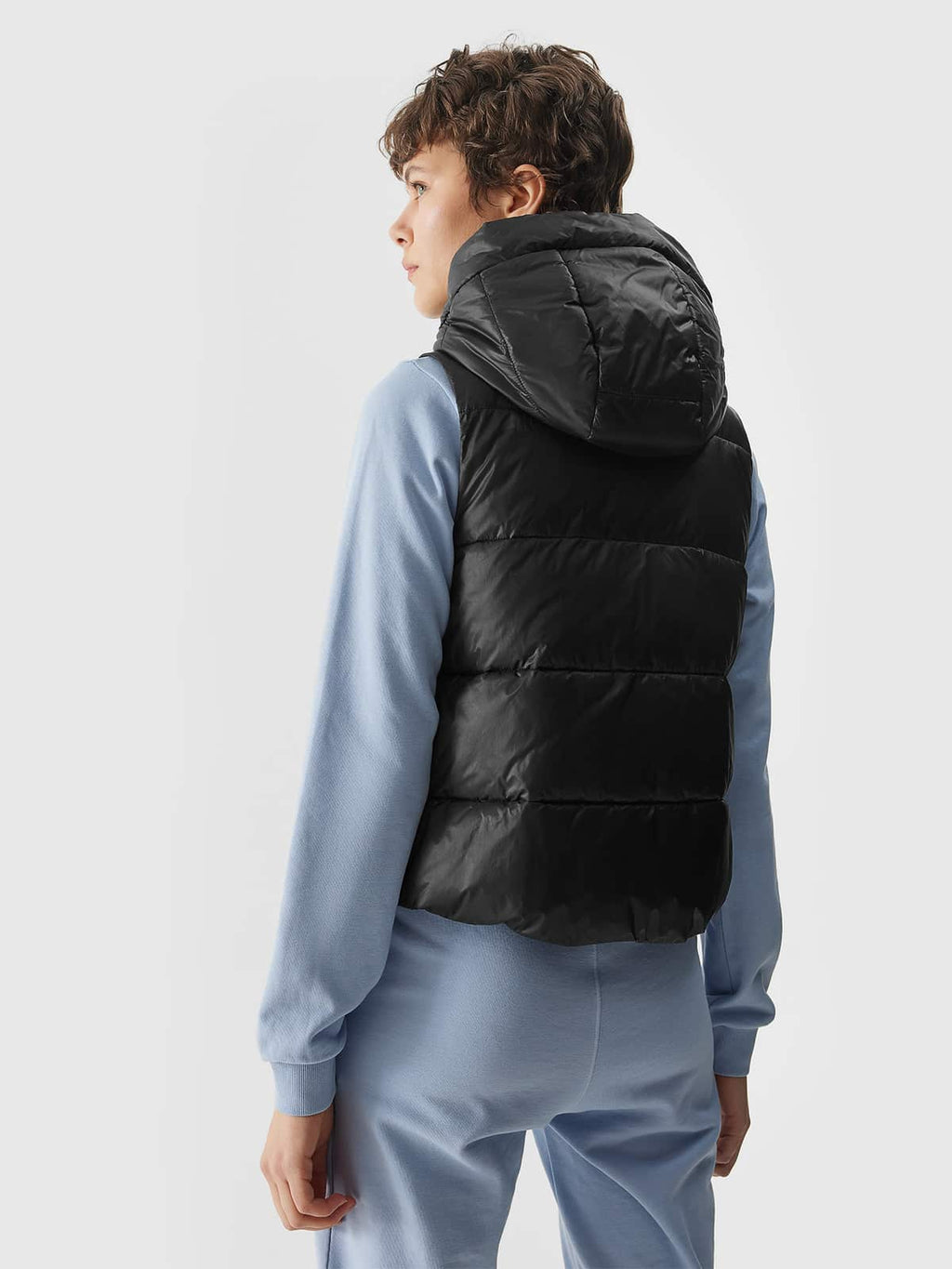 4F VEST JACKET, DEEP BLACK