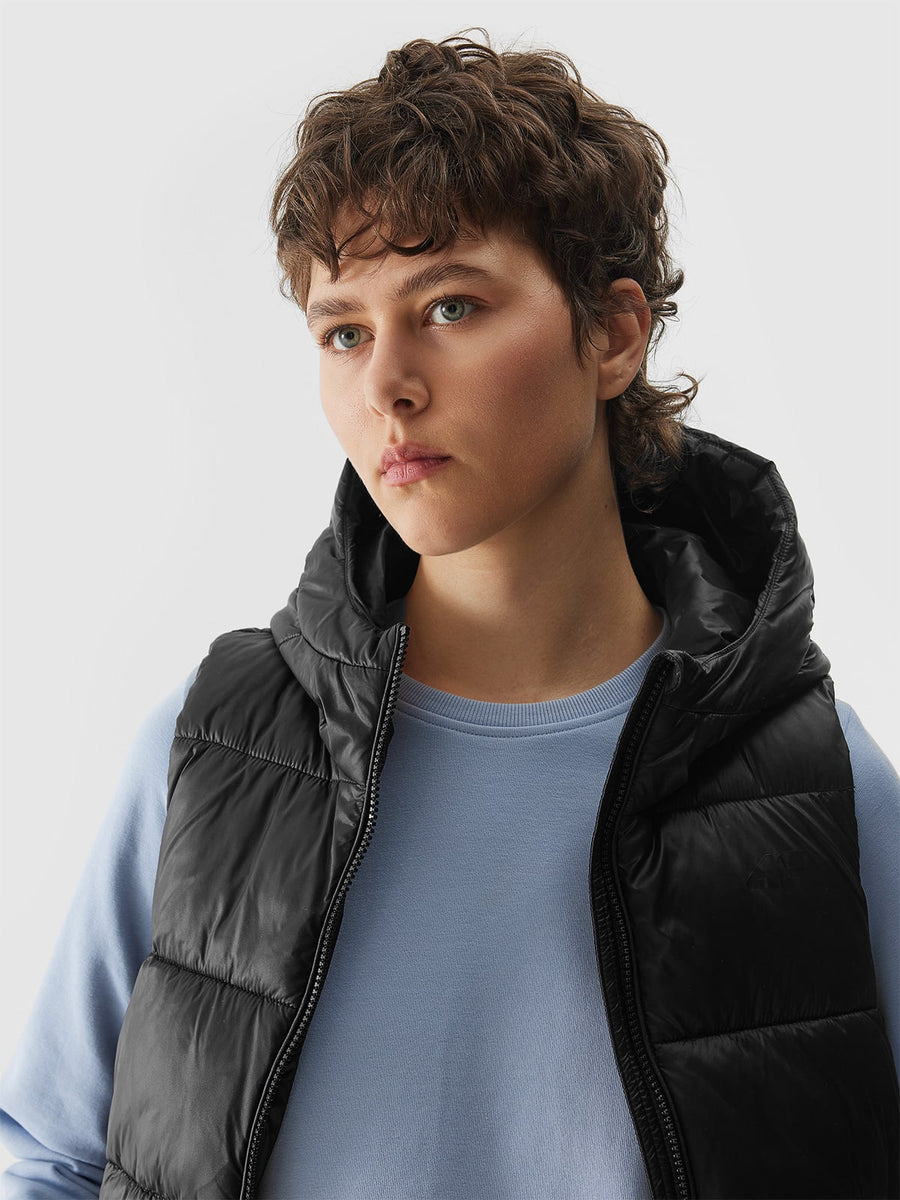 4F VEST JACKET, DEEP BLACK