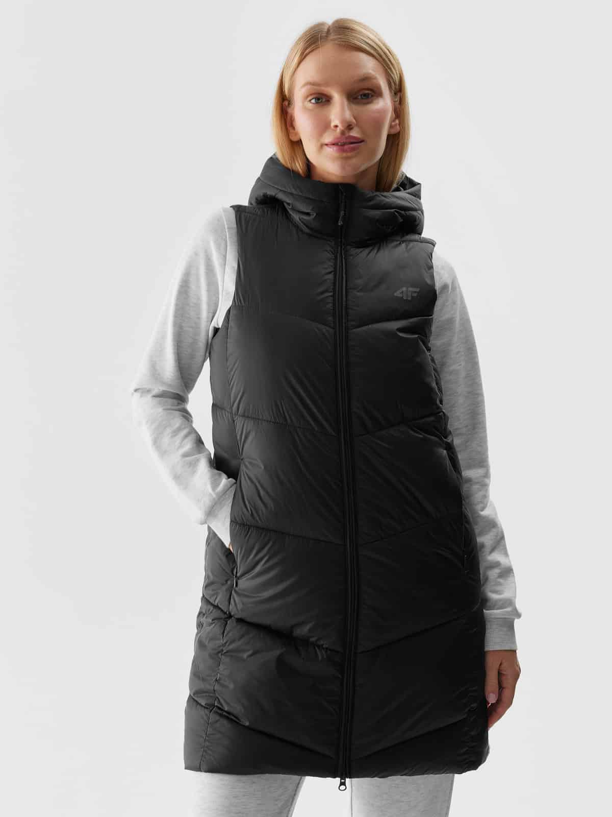 4F VEST JACKET, DEEP BLACK/114