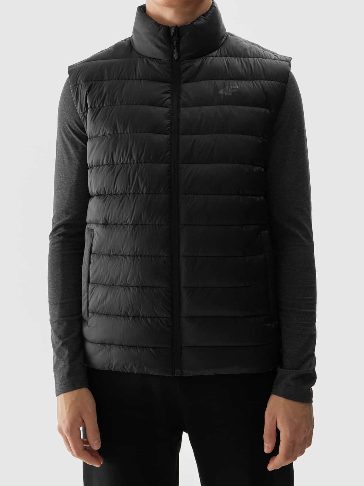 4F VEST JACKET, DEEP BLACK/098