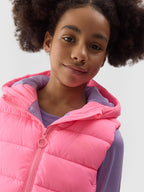 4F VEST JACKET, HOT PINK NEON