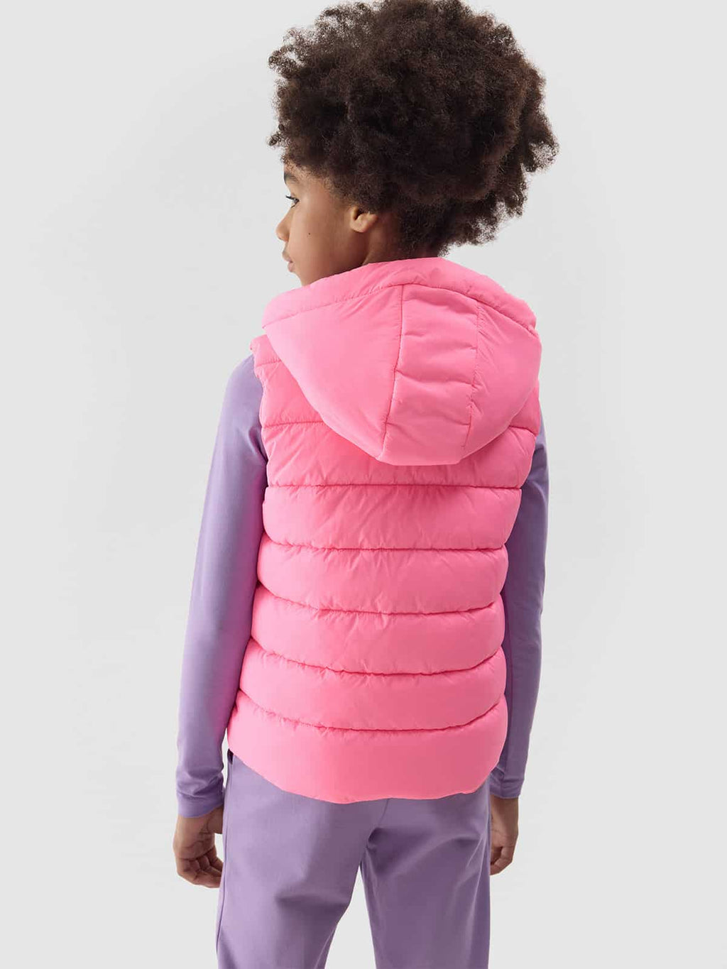 4F VEST JACKET, HOT PINK NEON