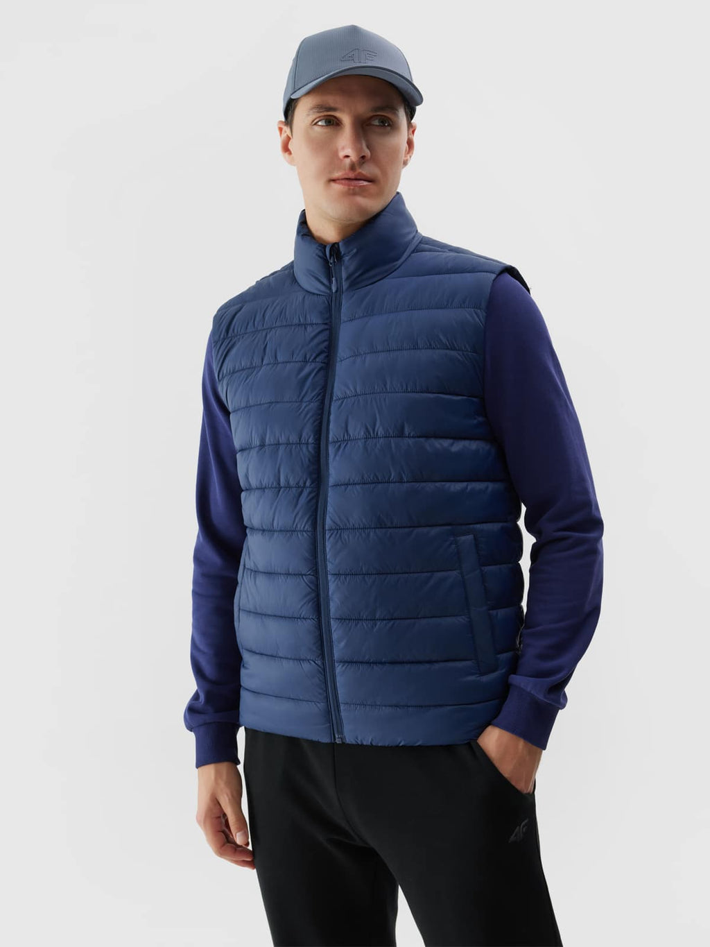 4F VEST JACKET, NAVY/31s